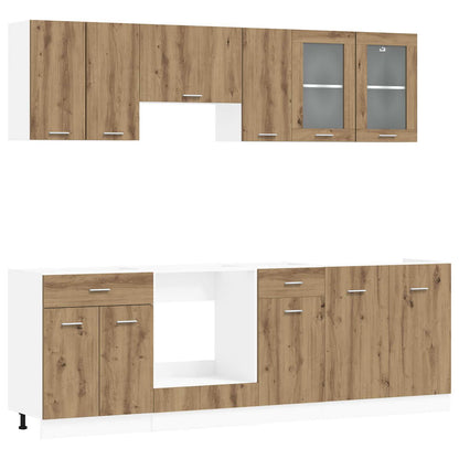 Unità Cucina Lyon 8 pz Legno ingegnerizzato | homemem39
