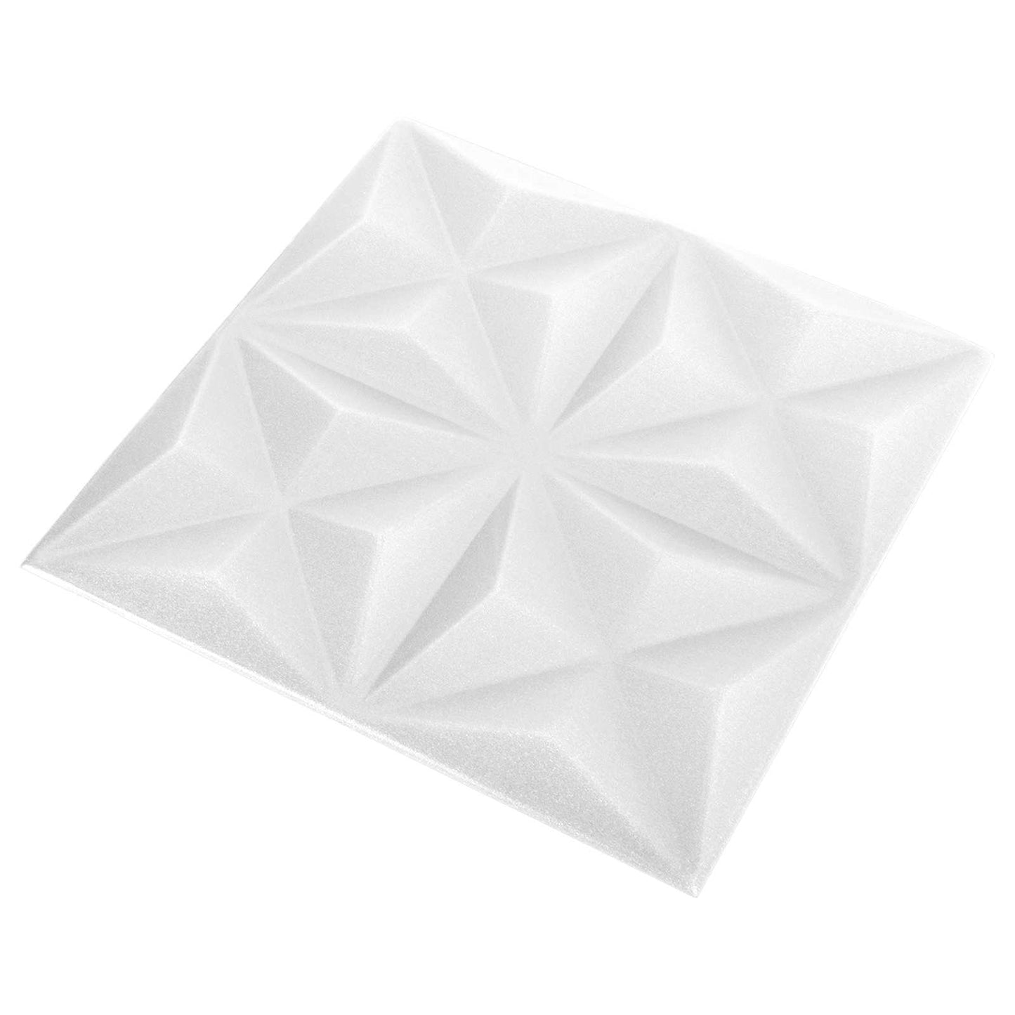 Pannelli da parete 48 pcs Bianco Origami 50 x 50 cm Schiuma XPS | homemem39