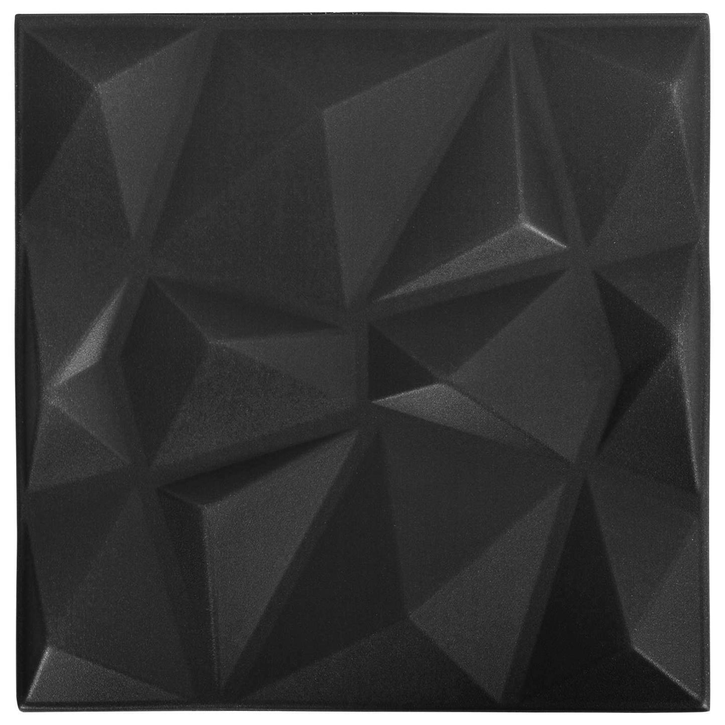 Pannelli da parete 48 pcs Nero Diamante 50 x 50 cm Schiuma XPS | homemem39