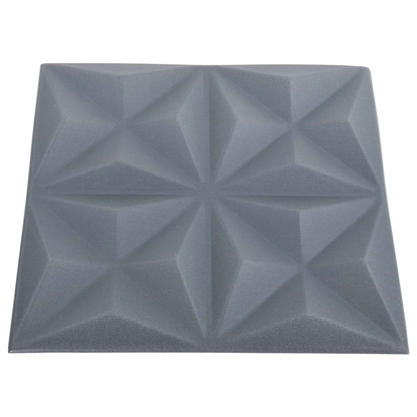Pannelli da parete 24 pcs Origami Grigio 50 x 50 cm Schiuma XPS | homemem39