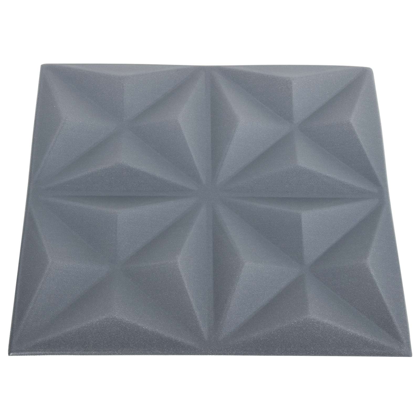Pannelli da parete 24 pcs Origami Grigio 50 x 50 cm Schiuma XPS | homemem39