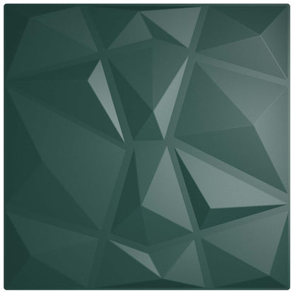 Pannelli da parete 24 pcs Verde 50 x 50 cm Schiuma XPS | homemem39