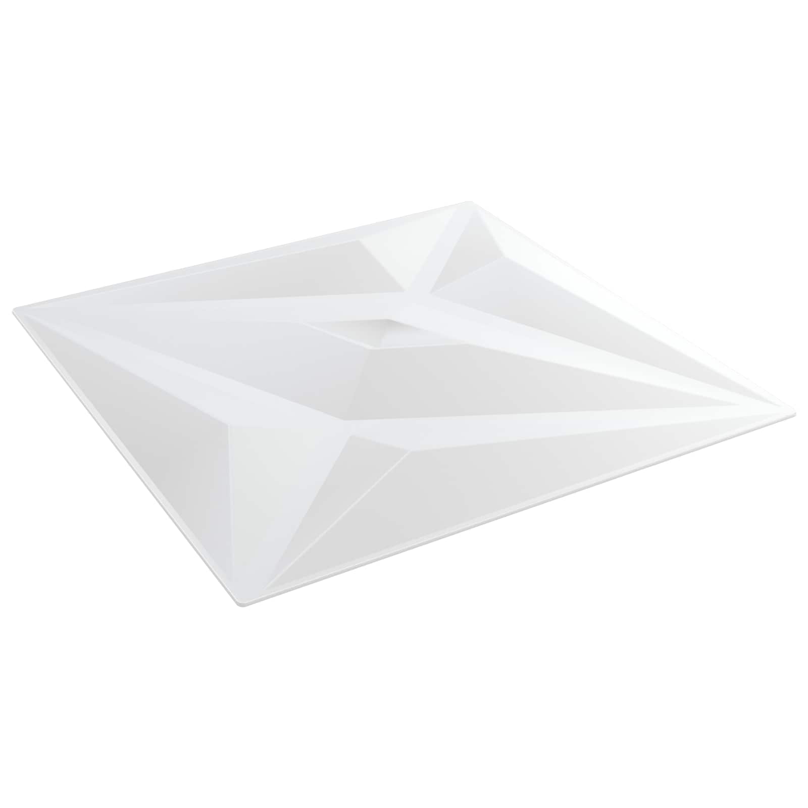 Pannelli da parete 12 pcs Stella Bianca 50 x 50 cm Schiuma XPS | homemem39