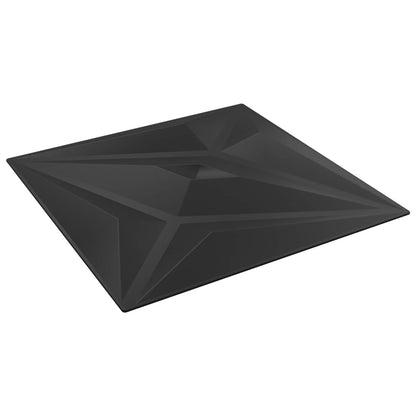 Pannelli da parete 48 pcs Stella Nera 50 x 50 cm Schiuma XPS | homemem39