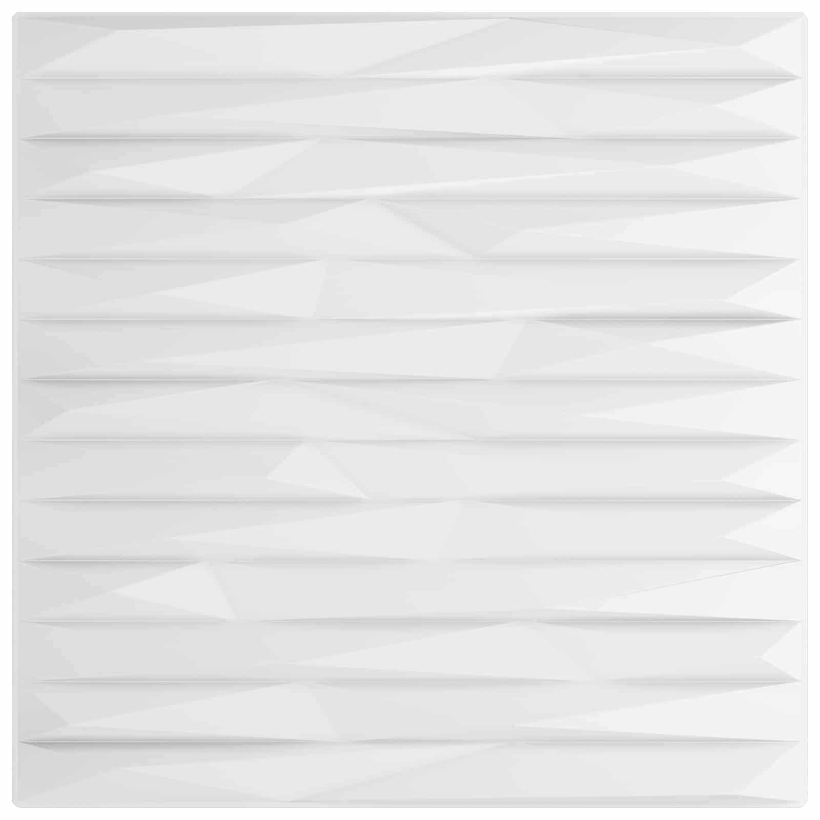 Pannelli da parete 12 pcs Pietra Bianca 50 x 50 cm Schiuma XPS | homemem39