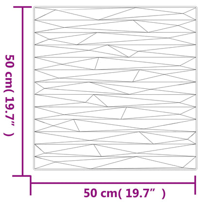 Pannelli da parete 24 pcs Pietra Bianca 50 x 50 cm Schiuma XPS | homemem39