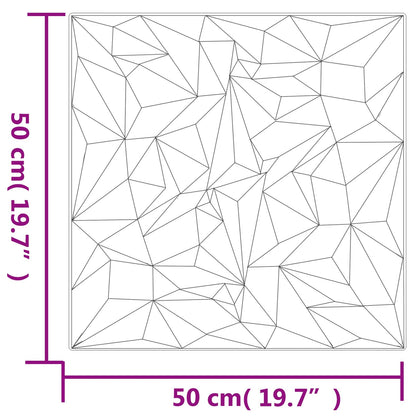 Pannelli da parete 48 pcs Bianco 50 x 50 cm Schiuma XPS | homemem39