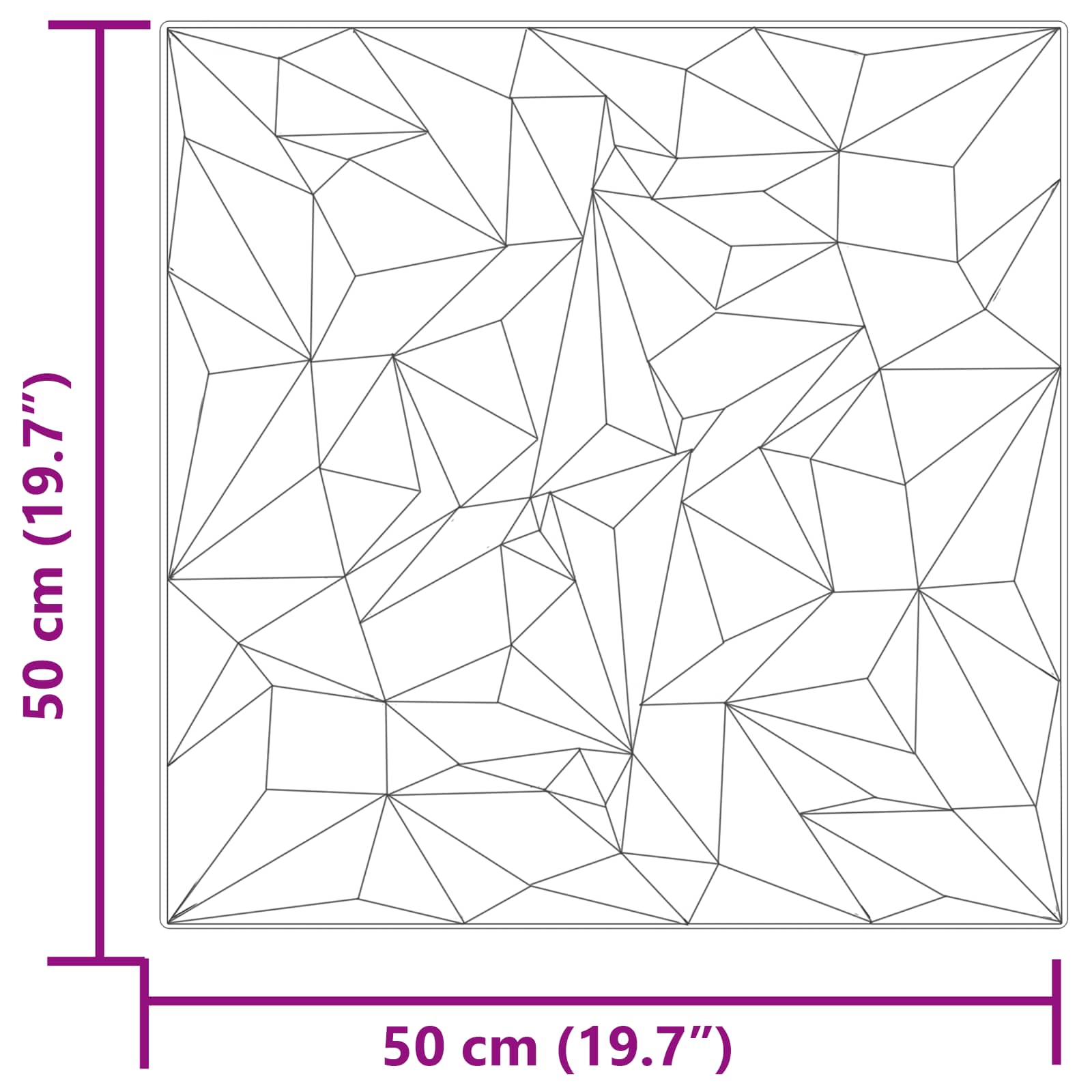 Pannelli da parete 24 pcs Beton ametista 50 x 50 cm Schiuma XPS | homemem39