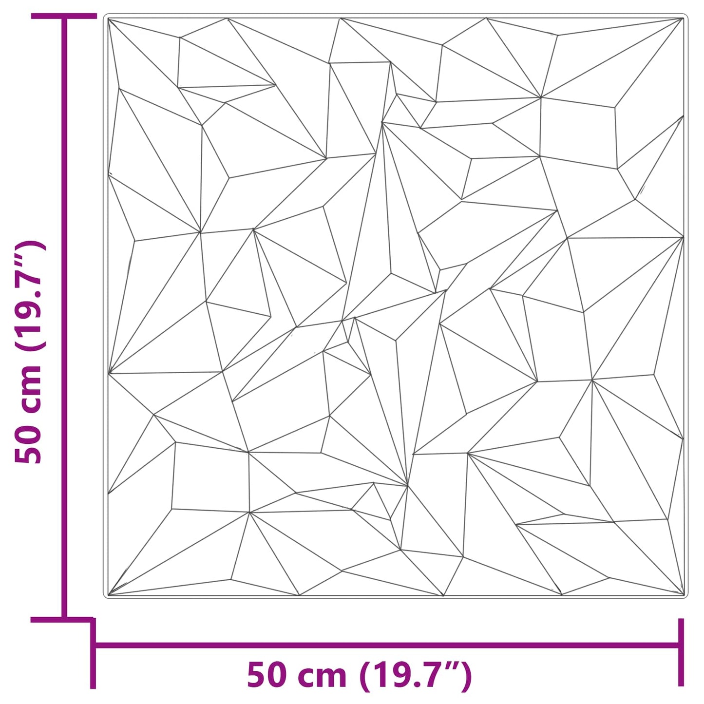 Pannelli da parete 12 pcs Verde ametista 50 x 50 cm Schiuma XPS | homemem39