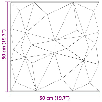 Pannelli da parete 12 pcs Beton Diamante 50 x 50 cm Schiuma XPS | homemem39