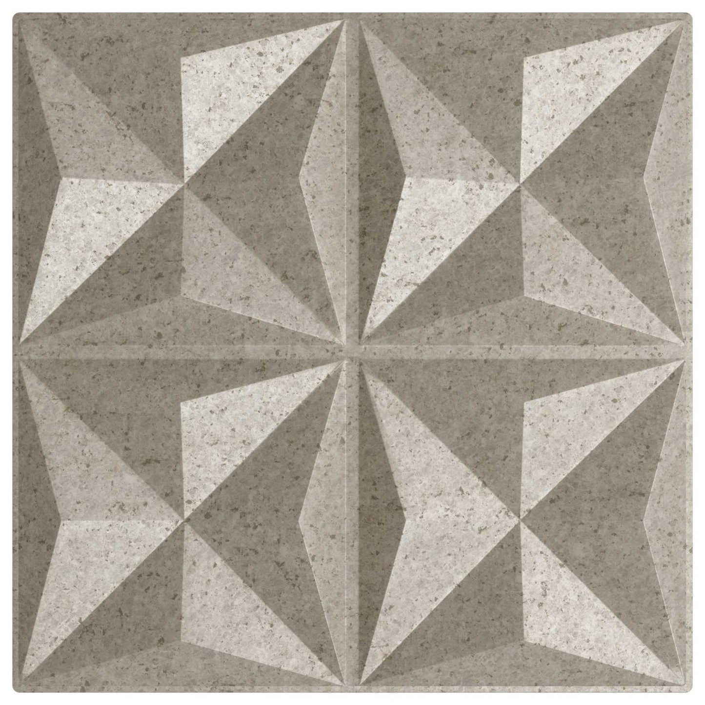Pannelli da parete 24 pcs Beton Origami 50 x 50 cm Schiuma XPS
