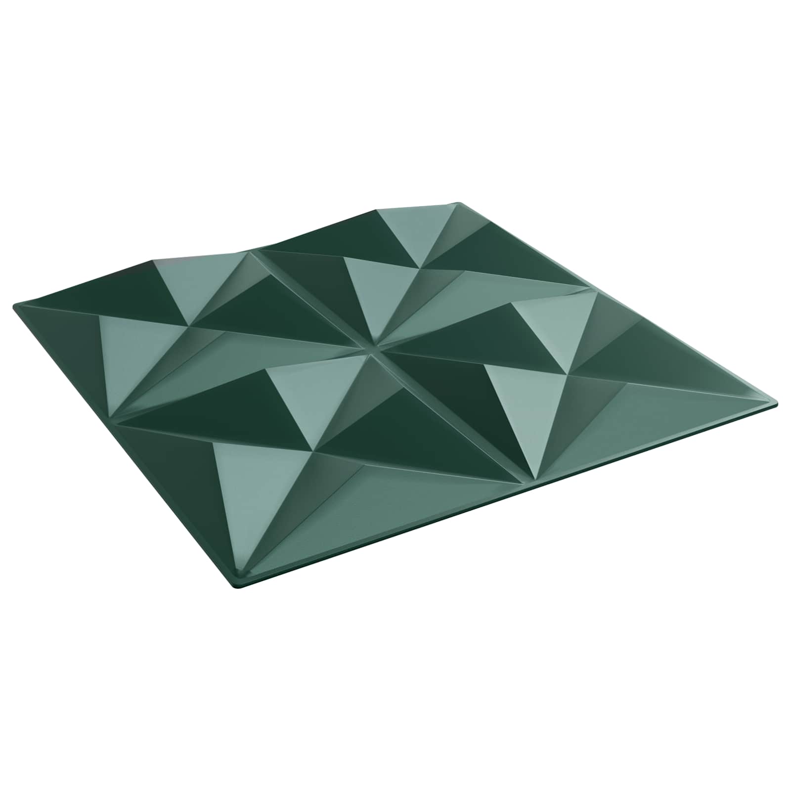 Pannelli da parete 24 pcs Verde Origami 50 x 50 cm Schiuma XPS | homemem39