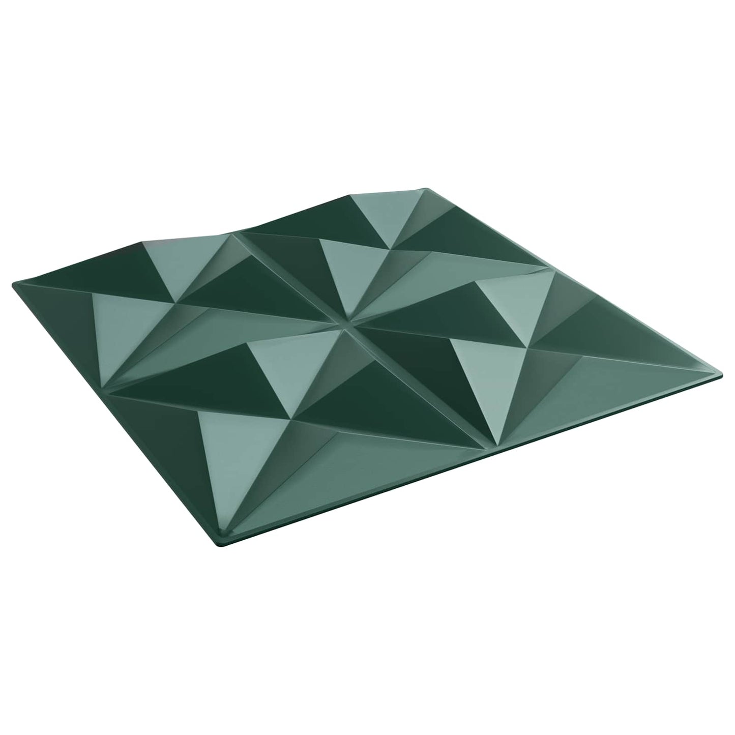 Pannelli da parete 48 pcs Verde Origami 50 x 50 cm Schiuma XPS | homemem39