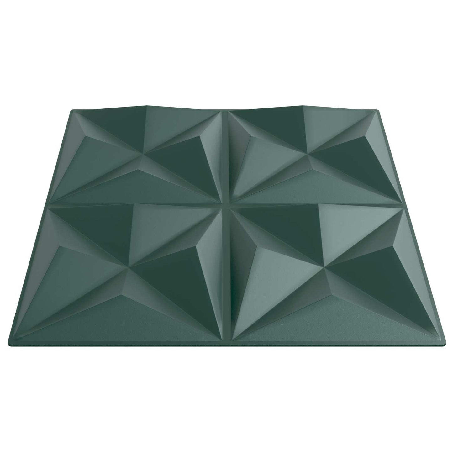 Pannelli da parete 48 pcs Verde Origami 50 x 50 cm Schiuma XPS | homemem39