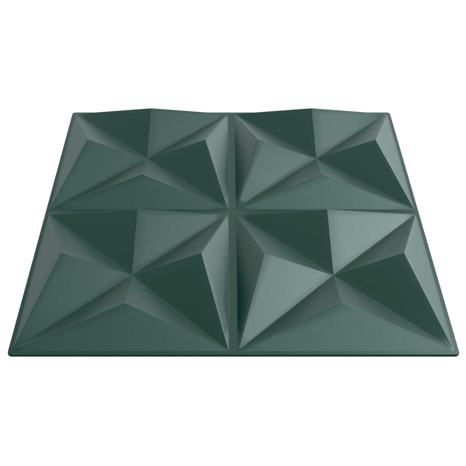 Pannelli da parete 48 pcs Verde Origami 50 x 50 cm Schiuma XPS | homemem39