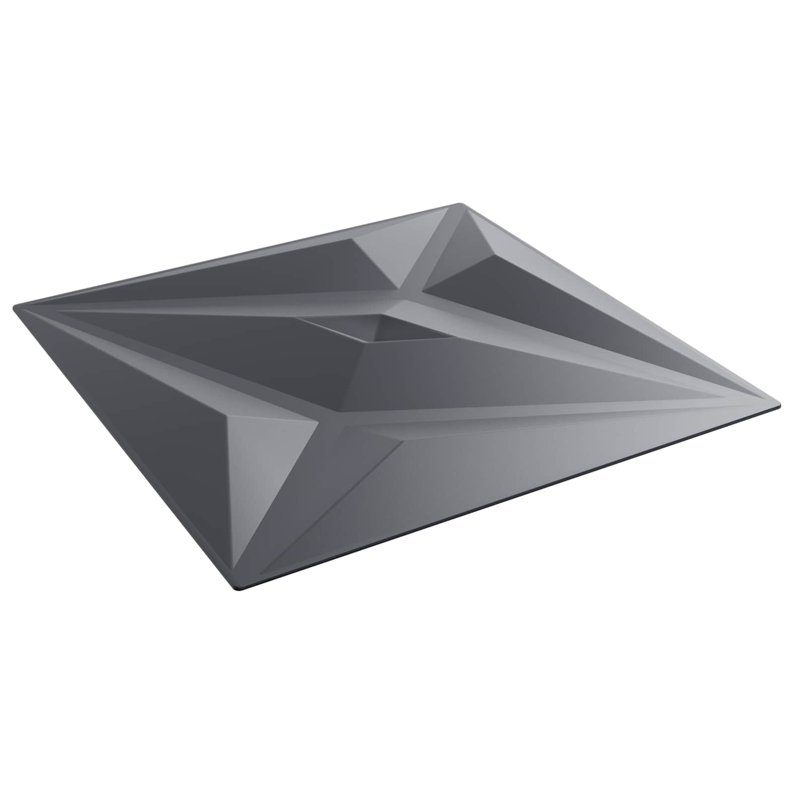 Pannelli da parete 12 pcs Grigio Stella 50 x 50 cm Schiuma XPS | homemem39