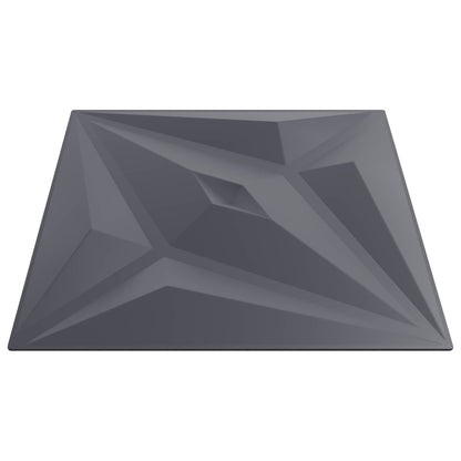 Pannelli da parete 24 pcs Grigio Stella 50 x 50 cm Schiuma XPS | homemem39