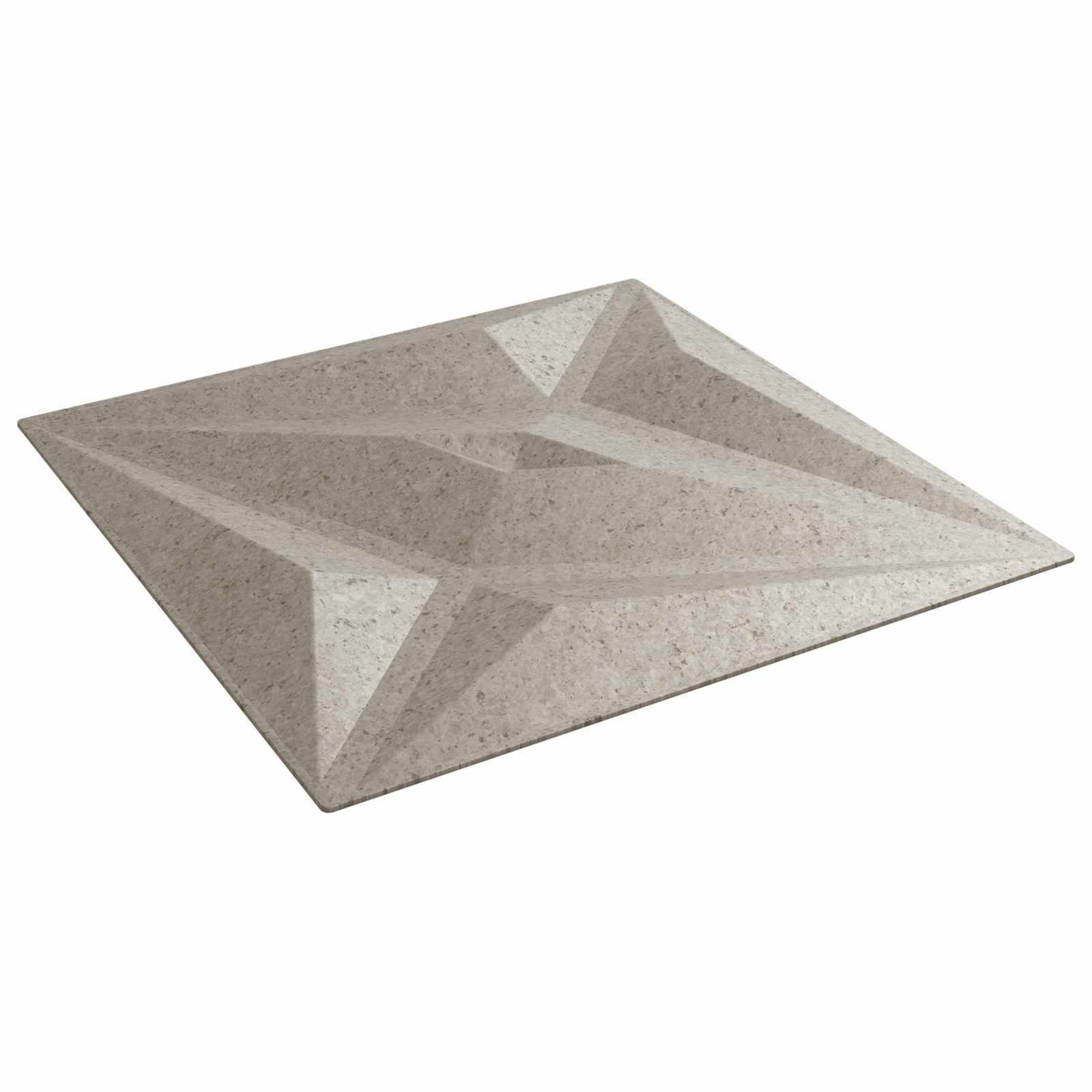 Pannelli da parete 24 pcs Beton Stella 50 x 50 cm Schiuma XPS | homemem39