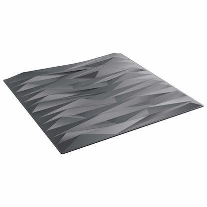 Pannelli da parete 12 pcs Grigio pietra 50 x 50 cm Schiuma XPS | homemem39