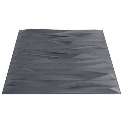 Pannelli da parete 12 pcs Grigio pietra 50 x 50 cm Schiuma XPS