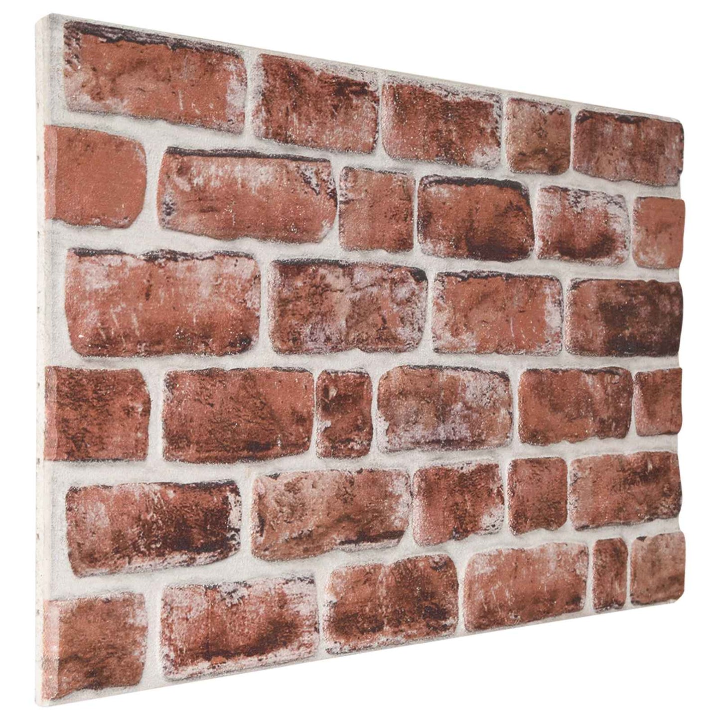 Pannelli da parete 10 pcs Marrone scuro e Bianco 100 x 50 cm | homemem39