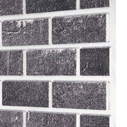 Pannelli da parete 10 pcs Nero e Grigio 100 x 50 cm Schiuma EPS | homemem39