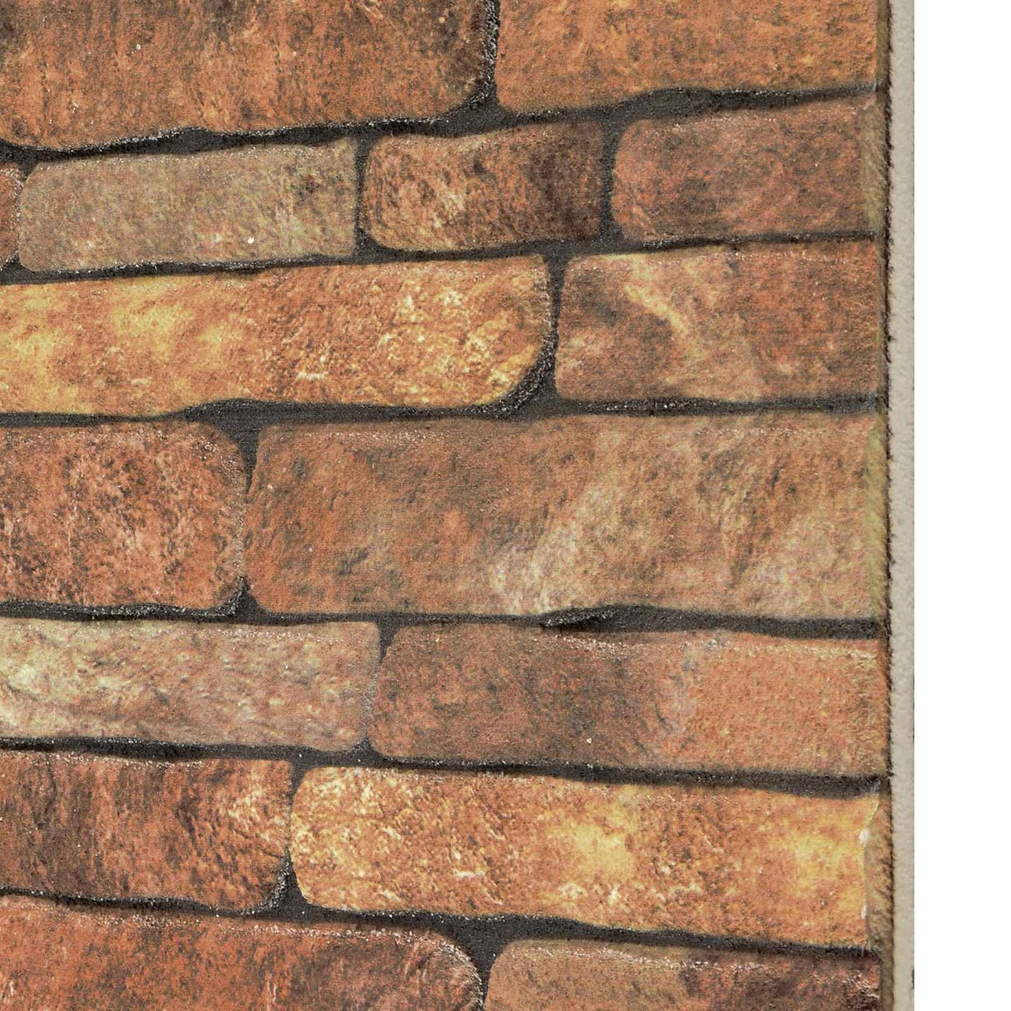 Pannelli da parete 10 pcs Marrone e bianco 100 x 50 cm