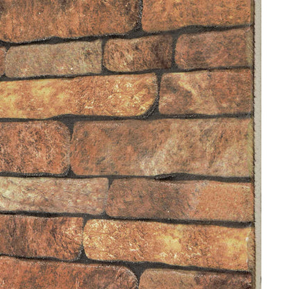 Pannelli da parete 10 pcs Marrone e bianco 100 x 50 cm