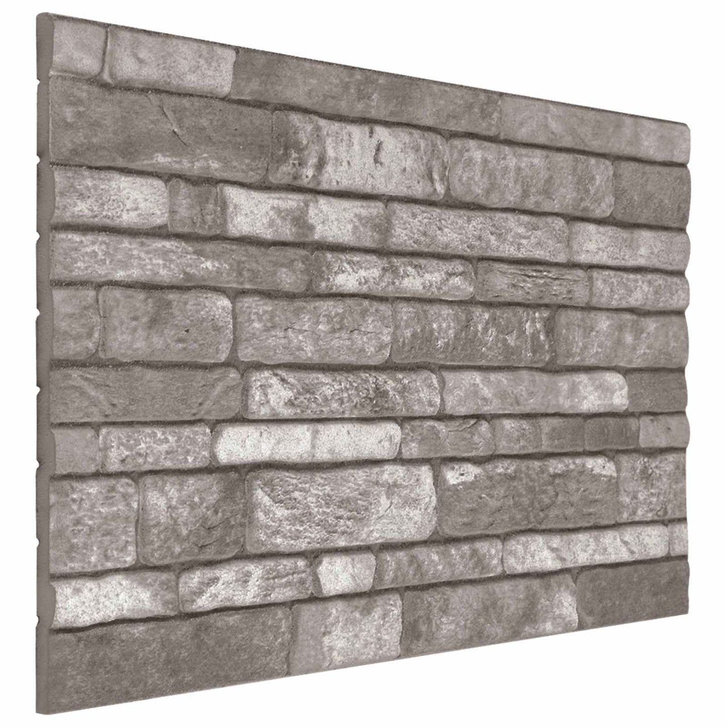 Pannelli da parete 10 pcs Grigio Scuro 100 x 50 cm Schiuma EPS | homemem39