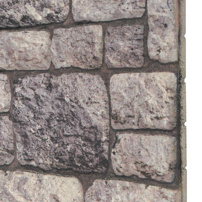 Pannelli da parete 10 pcs Grigio e Bianco 100 x 50 cm | homemem39