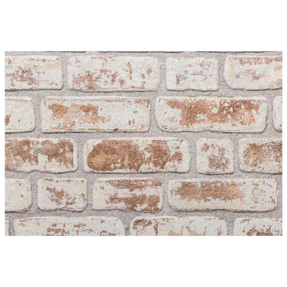Pannelli da parete 10 pcs Rosso e Bianco 100 x 50 cm