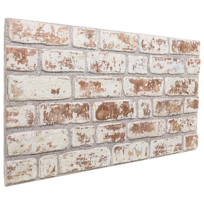 Pannelli da parete 10 pcs Rosso e Bianco 100 x 50 cm