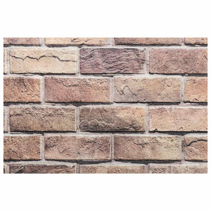 Pannelli da parete 10 pcs Marrone e Grigio 100 x 50 cm | homemem39