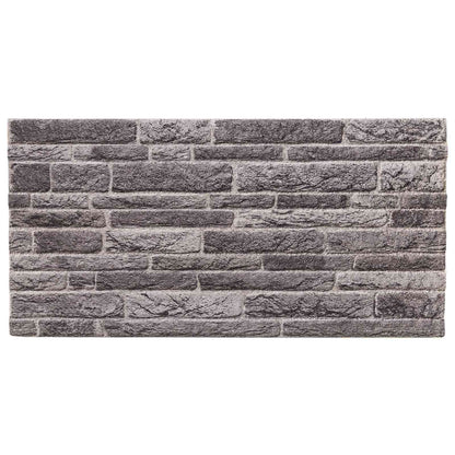 Pannelli da parete 10 pcs Antracite 100 x 50 cm Schiuma EPS | homemem39