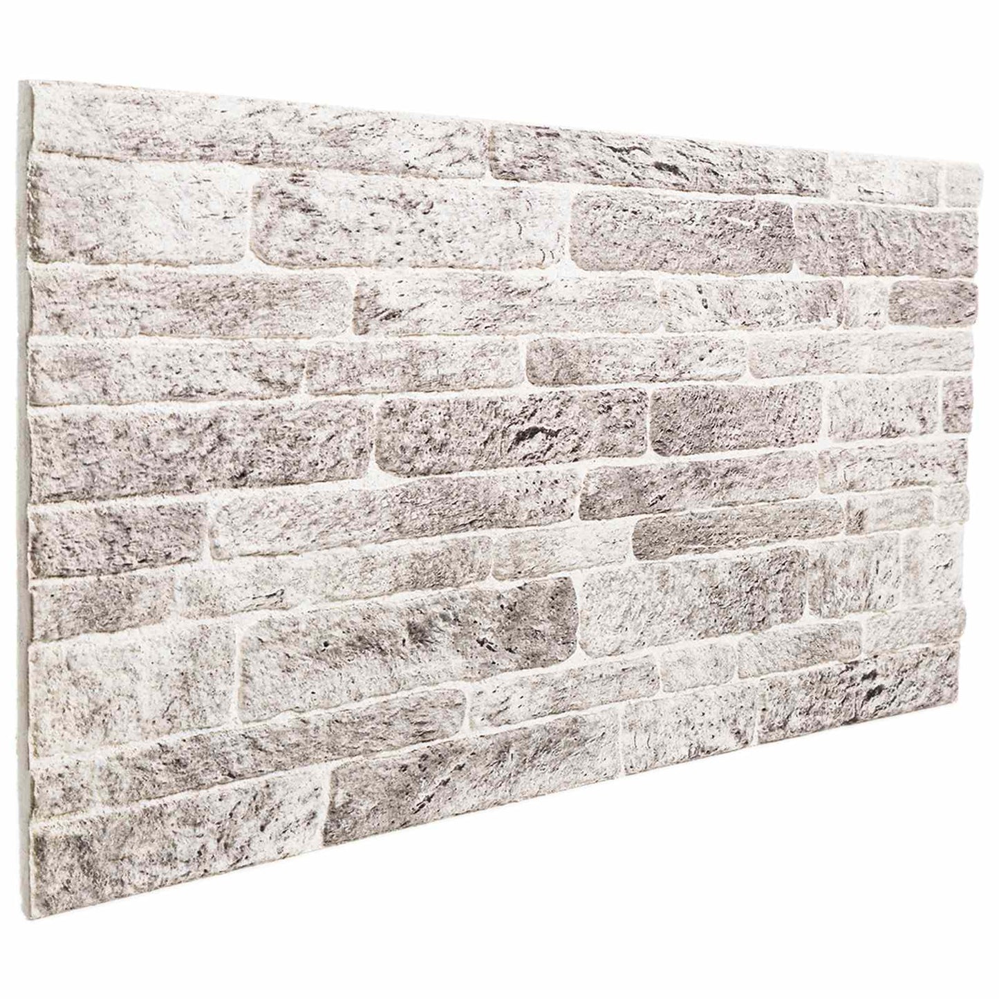 Pannelli da parete 10 pcs Grigio chiaro e bianco 100 x 50 cm