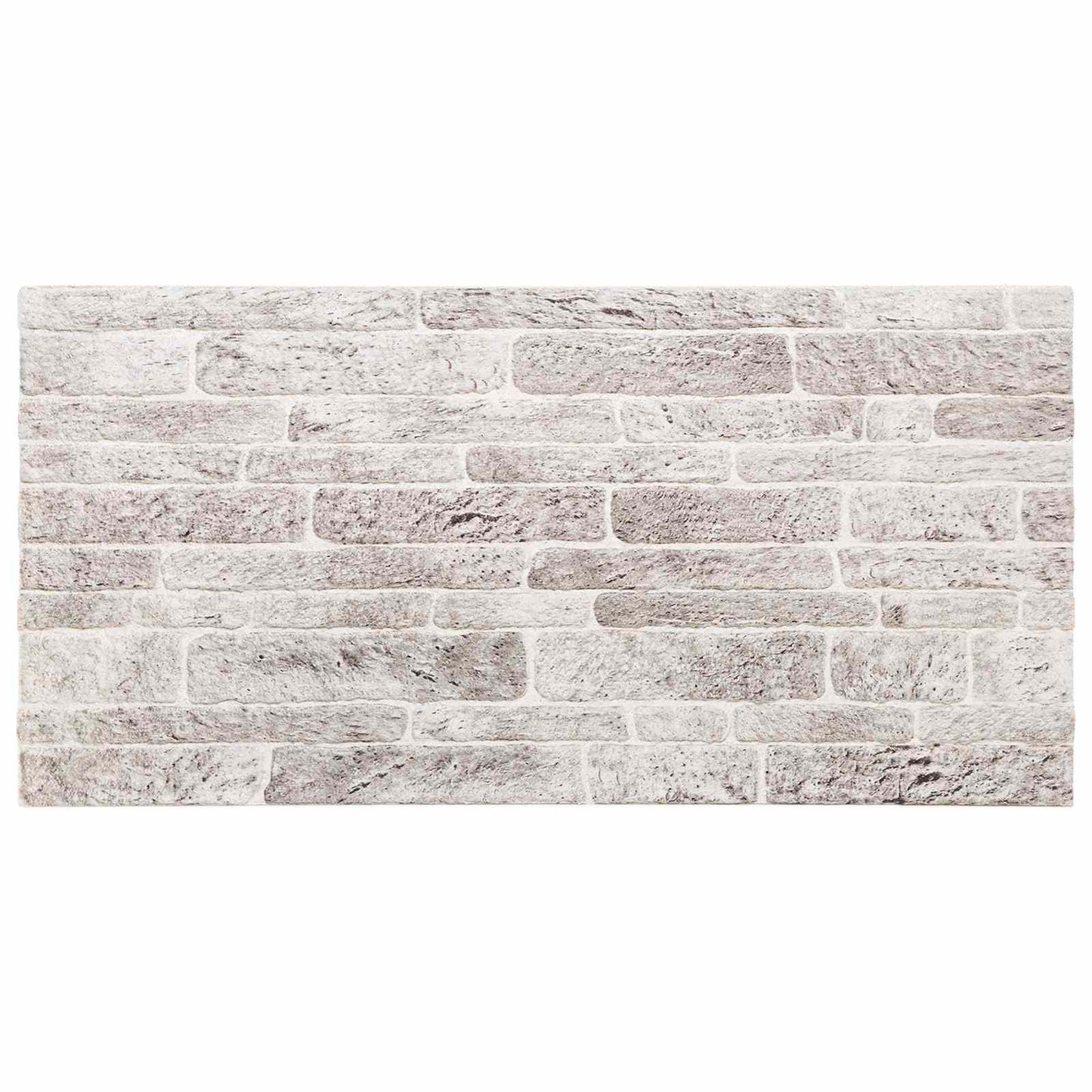 Pannelli da parete 10 pcs Grigio chiaro e bianco 100 x 50 cm