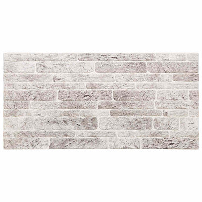 Pannelli da parete 10 pcs Grigio chiaro e bianco 100 x 50 cm