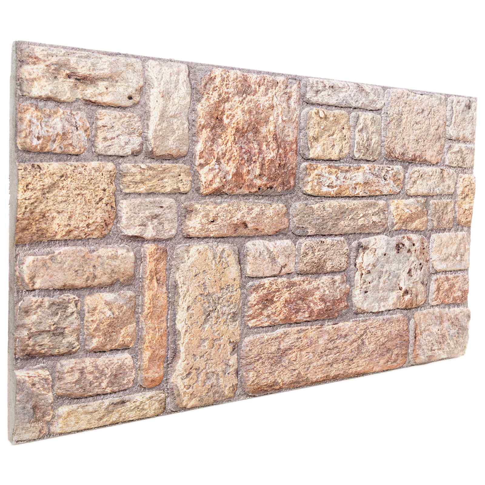 Pannelli da parete 10 pcs Marrone chiaro e bianco 100 x 50 cm | homemem39
