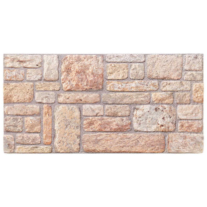 Pannelli da parete 10 pcs Marrone chiaro e bianco 100 x 50 cm | homemem39
