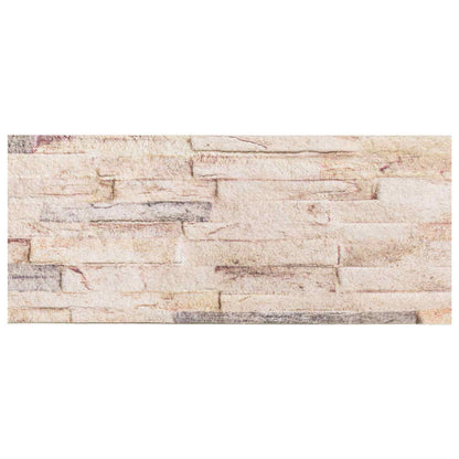 Pannelli da parete 10 pcs Bianco e rosso 100 x 25 cm | homemem39