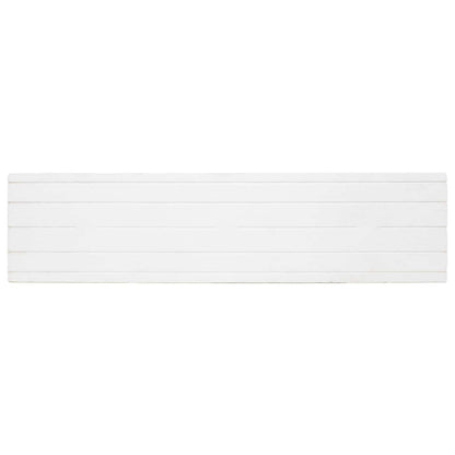 Pannelli da parete 10 pcs Bianco e rosso 100 x 25 cm | homemem39