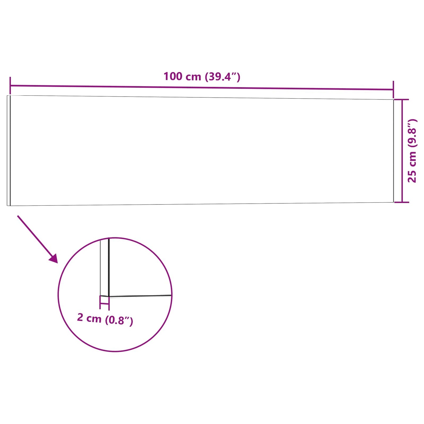 Pannelli da parete 10 pcs Bianco e rosso 100 x 25 cm | homemem39