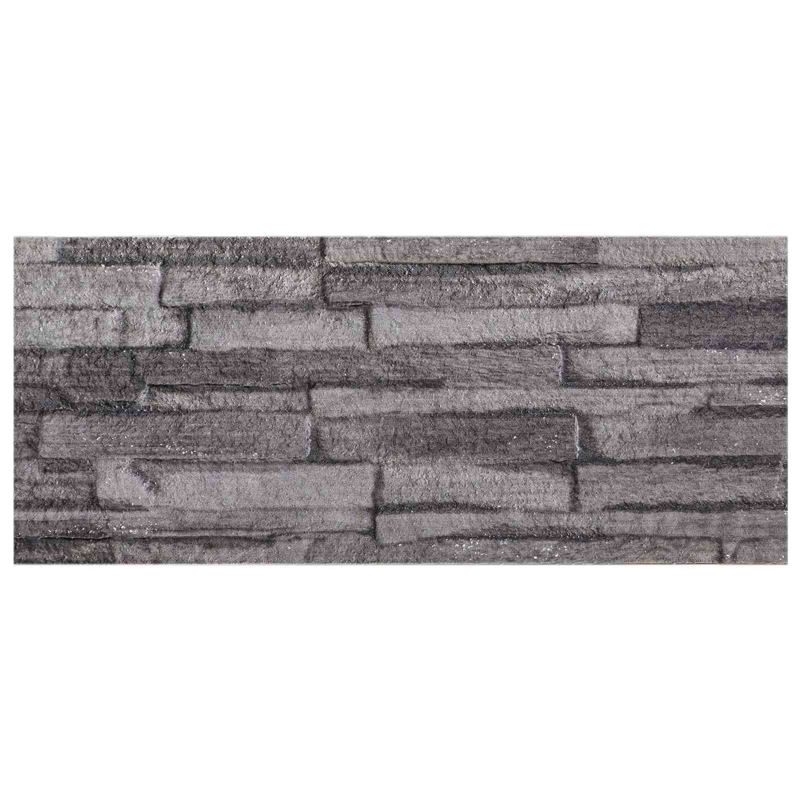 Pannelli da parete 10 pcs Antracite 100 x 25 cm Schiuma EPS | homemem39