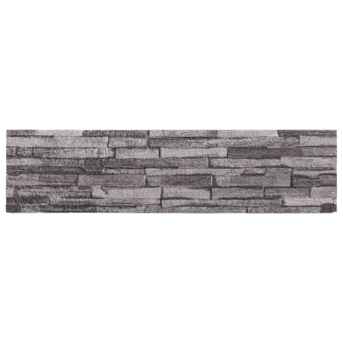Pannelli da parete 10 pcs Antracite 100 x 25 cm Schiuma EPS
