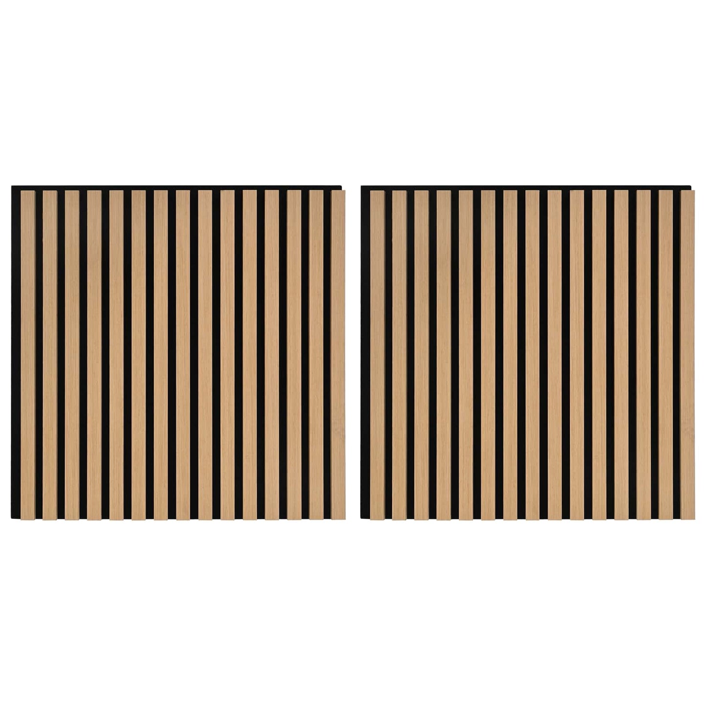 Pannelli da parete 2 pcs Naturale 60,5 x 60 cm