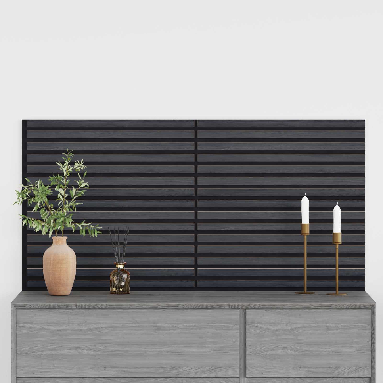 Pannelli da parete 2 pcs Antracite 60,5 x 60 cm | homemem39