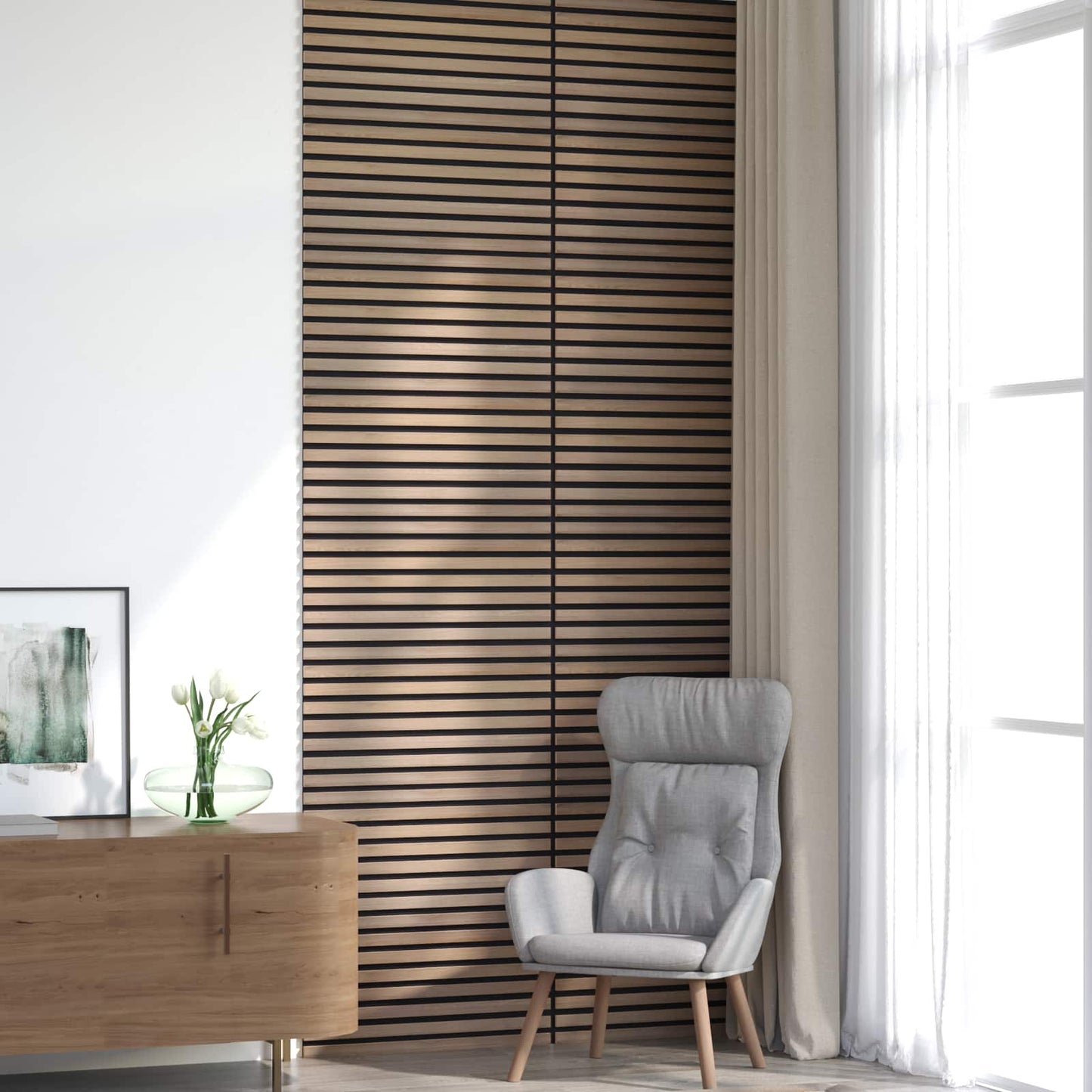 Pannelli da parete 8 pcs Marrone 60,5 x 60 cm | homemem39