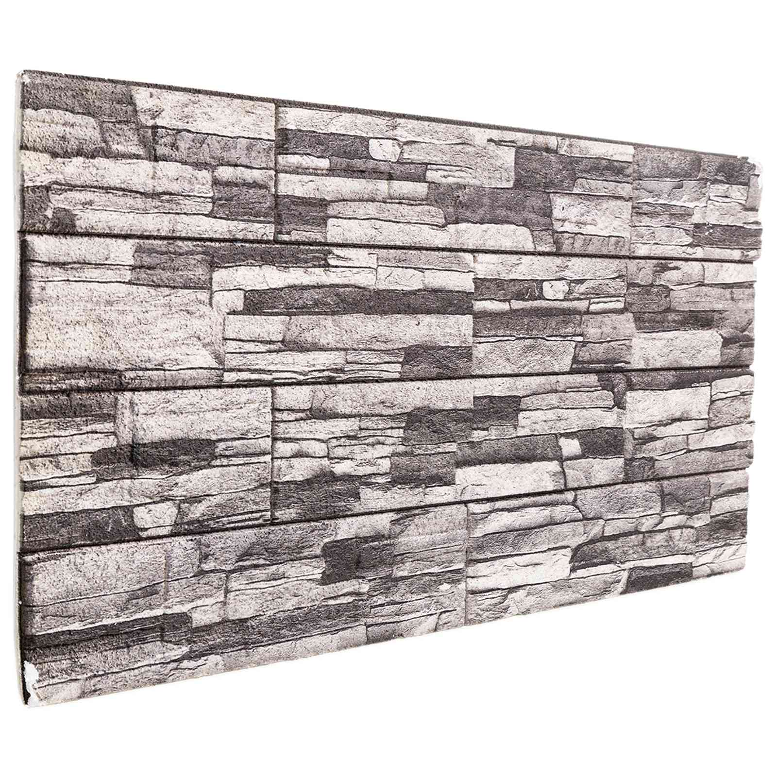 Pannelli da parete 10 pcs Grigio scuro e grigio chiaro | homemem39