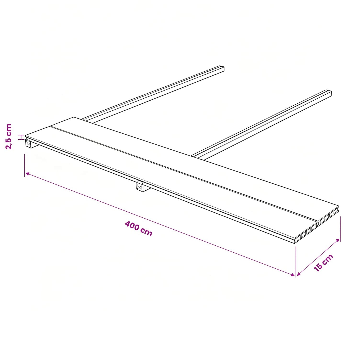 Pavimento da Deck 4 pcs Teak riciclato WPC | homemem39