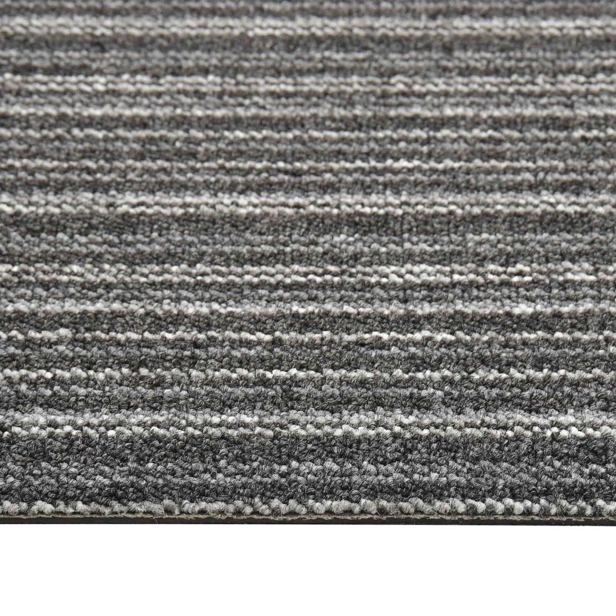 Tappeto 20 pz Antracite Striato 50 x 50 cm 100% Polipropilene